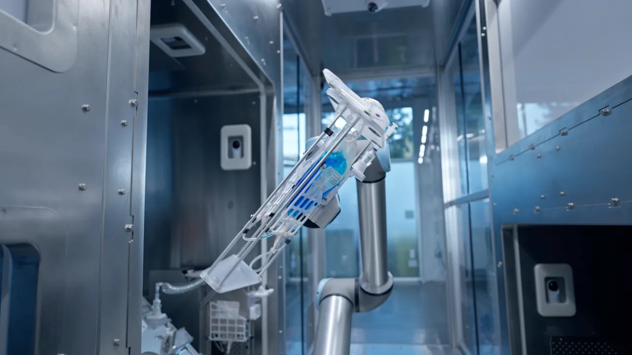 Robotic bag resuspension inside the cluster